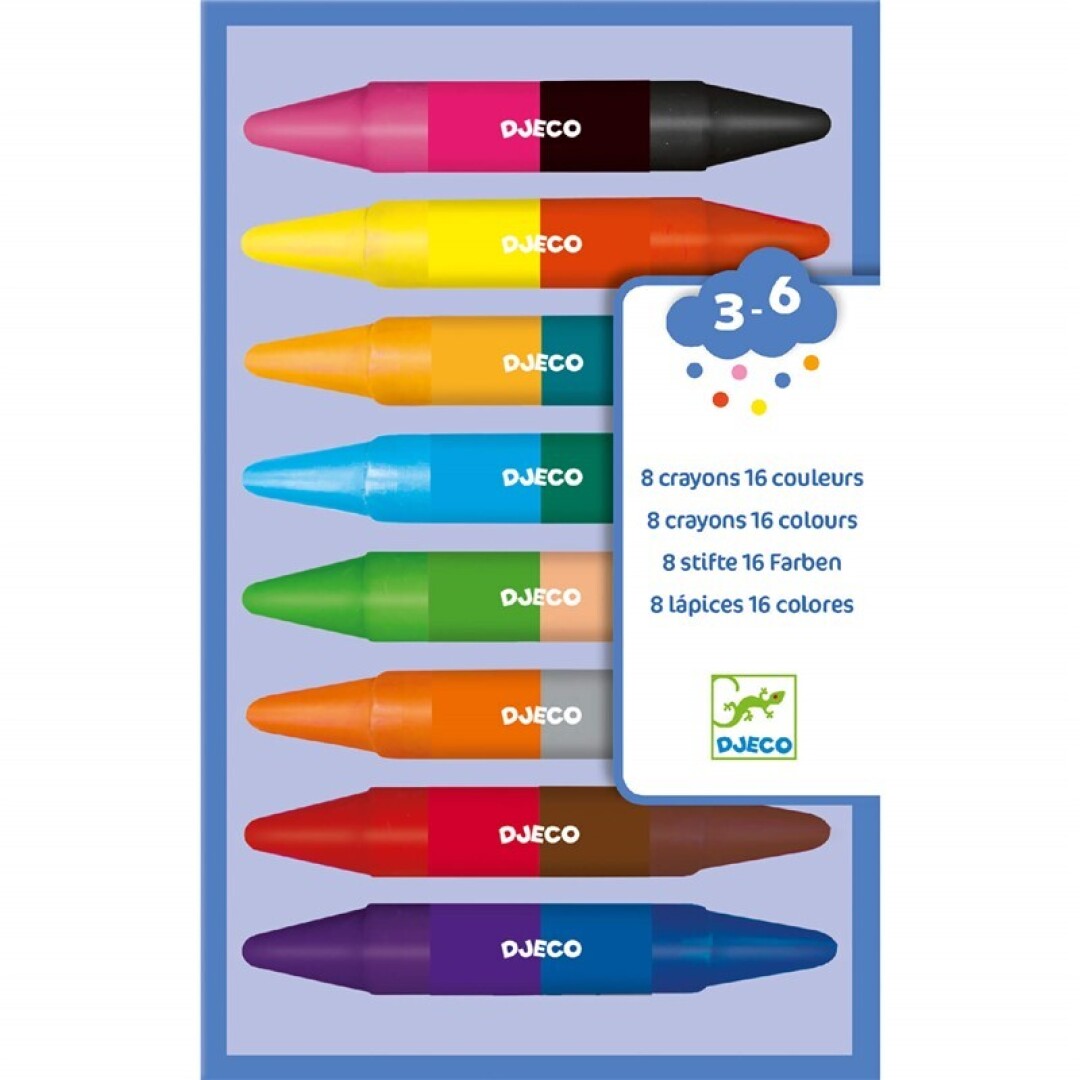 Colores para peques 8 Ceras dobles