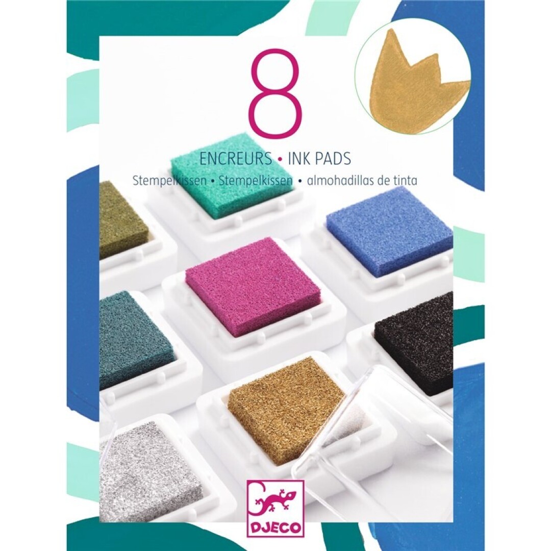 Colores 8 tampones de tinta y 1 limpiador - Chic