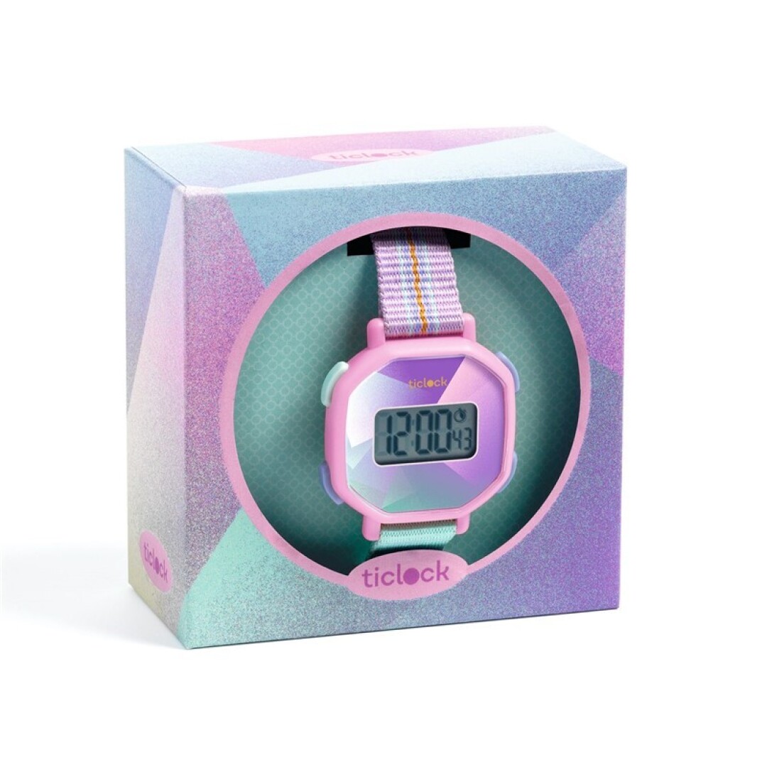 Reloj digital Purple prisma